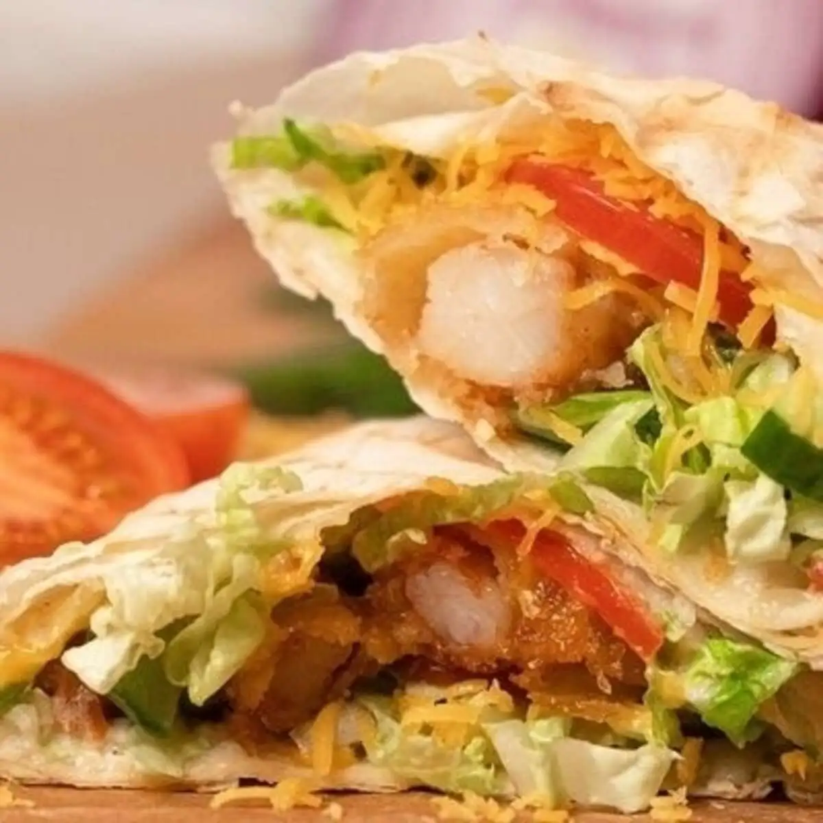 Пита с креветками