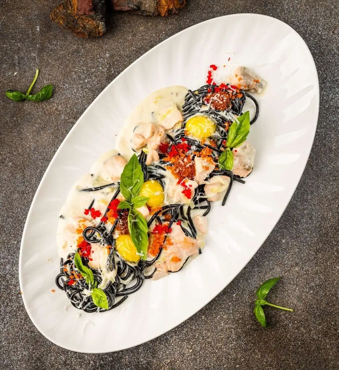 Паста с лососем