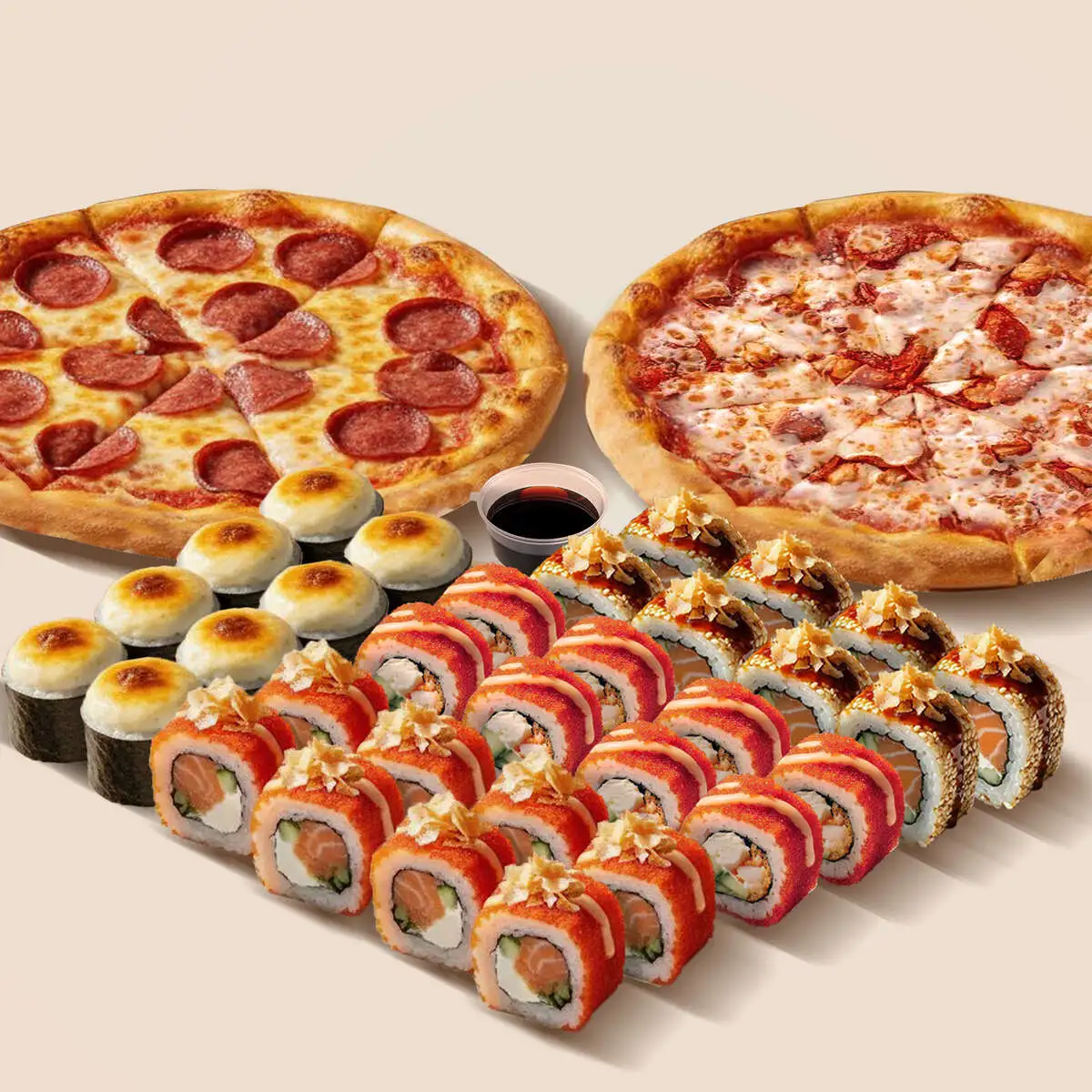 Набор "Пицца и роллы"