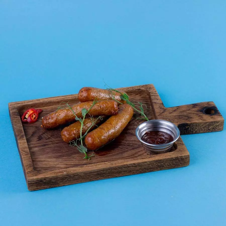 Колбаски куриные с соусом BBQ