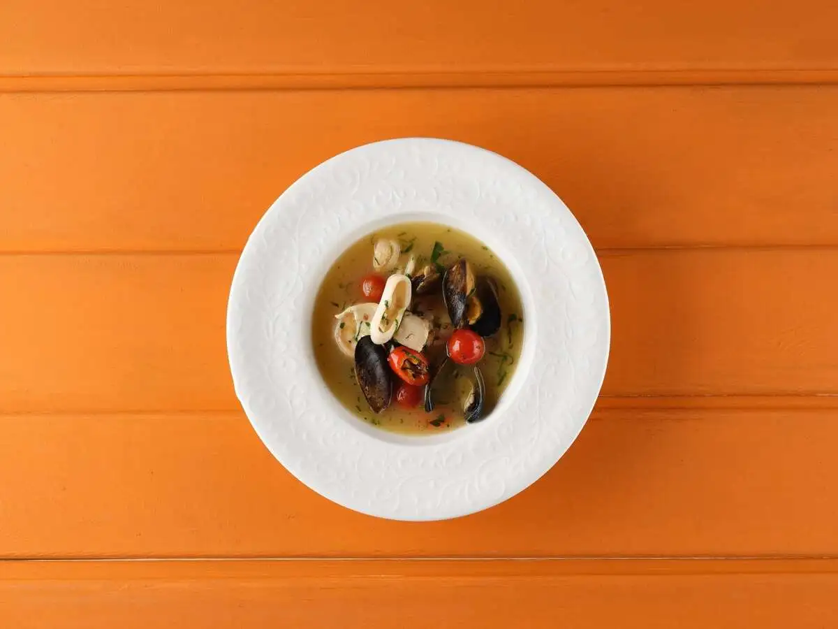 Суп с морепродуктами  