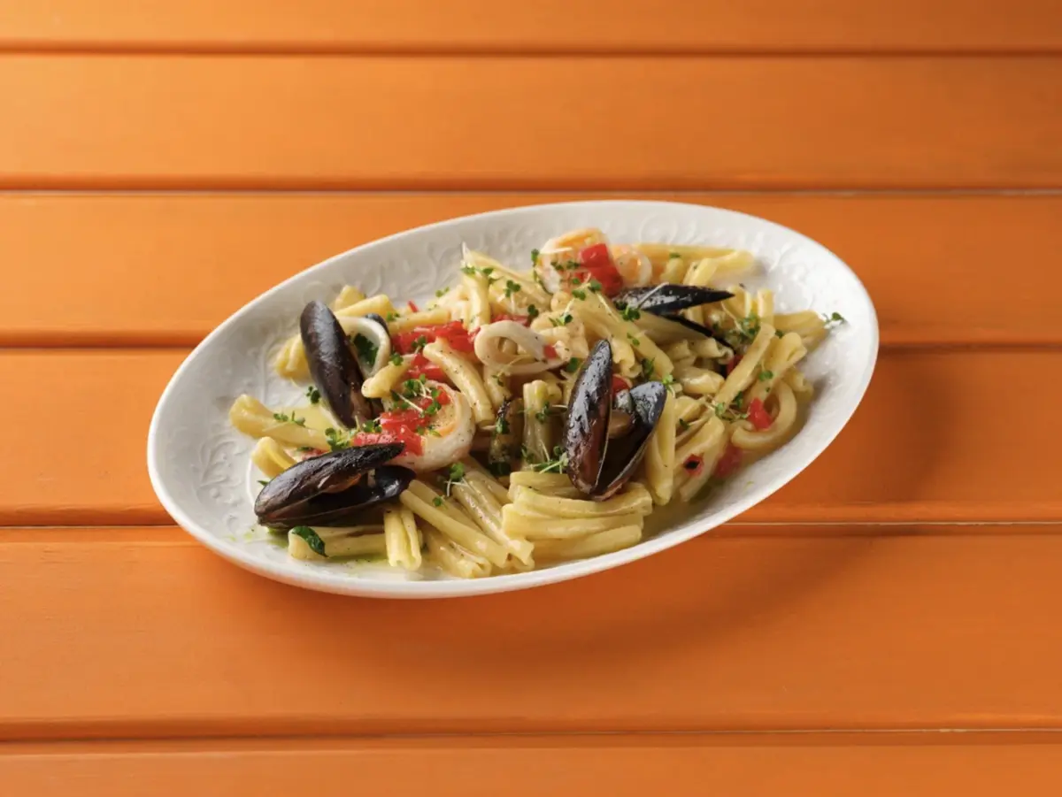 Казаречче с морепродуктами