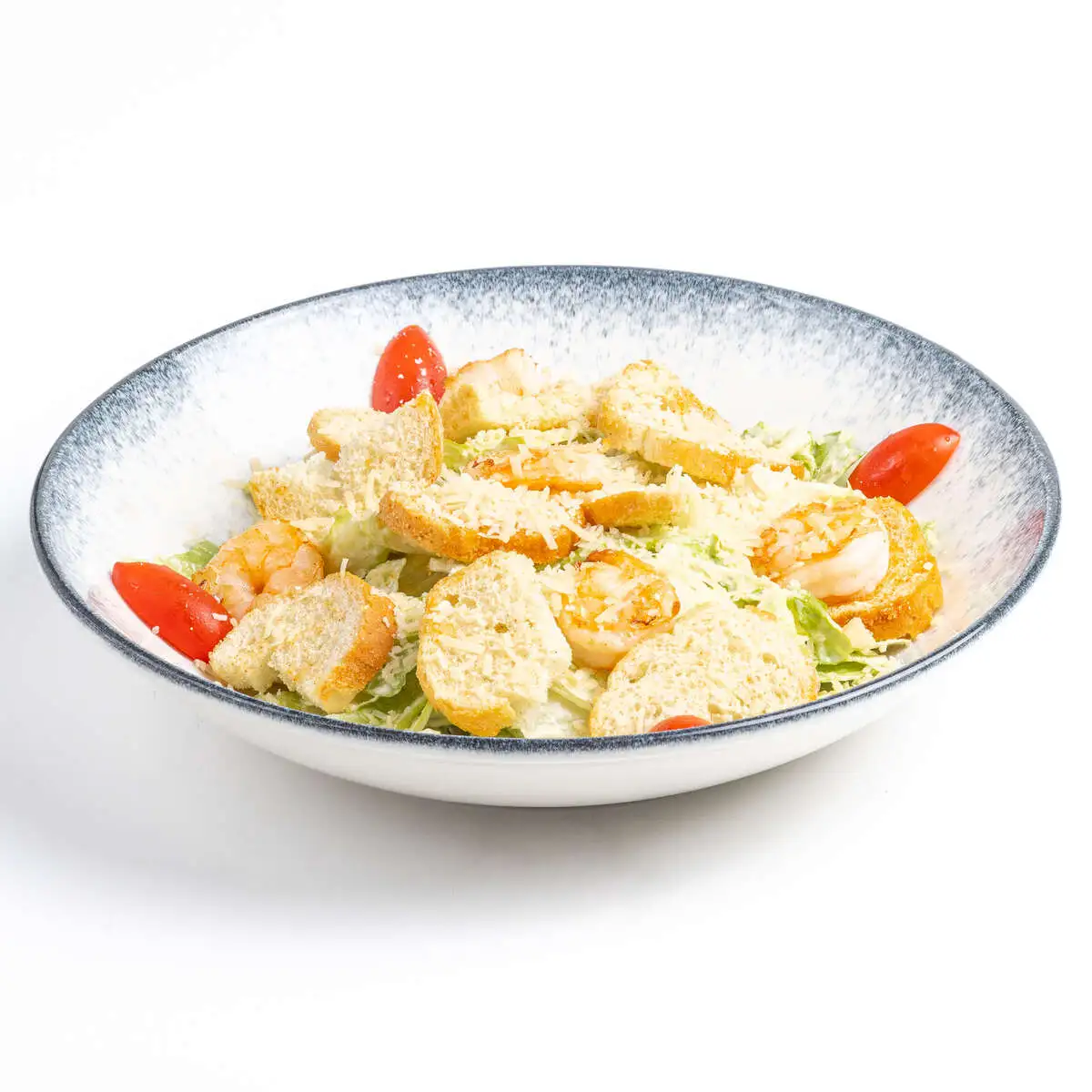 Салат Цезарь с креветками