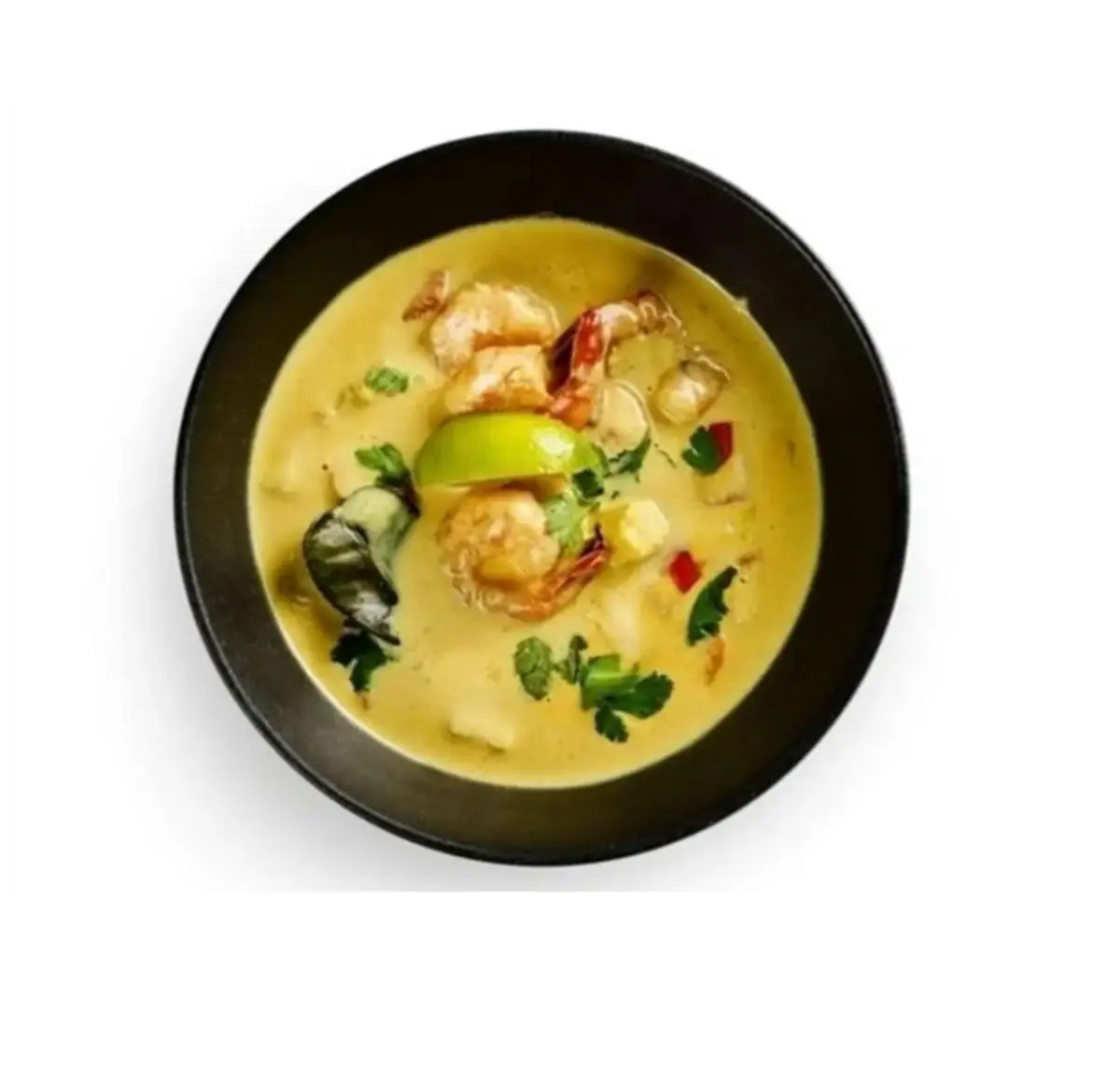 Карри с королевскими креветками