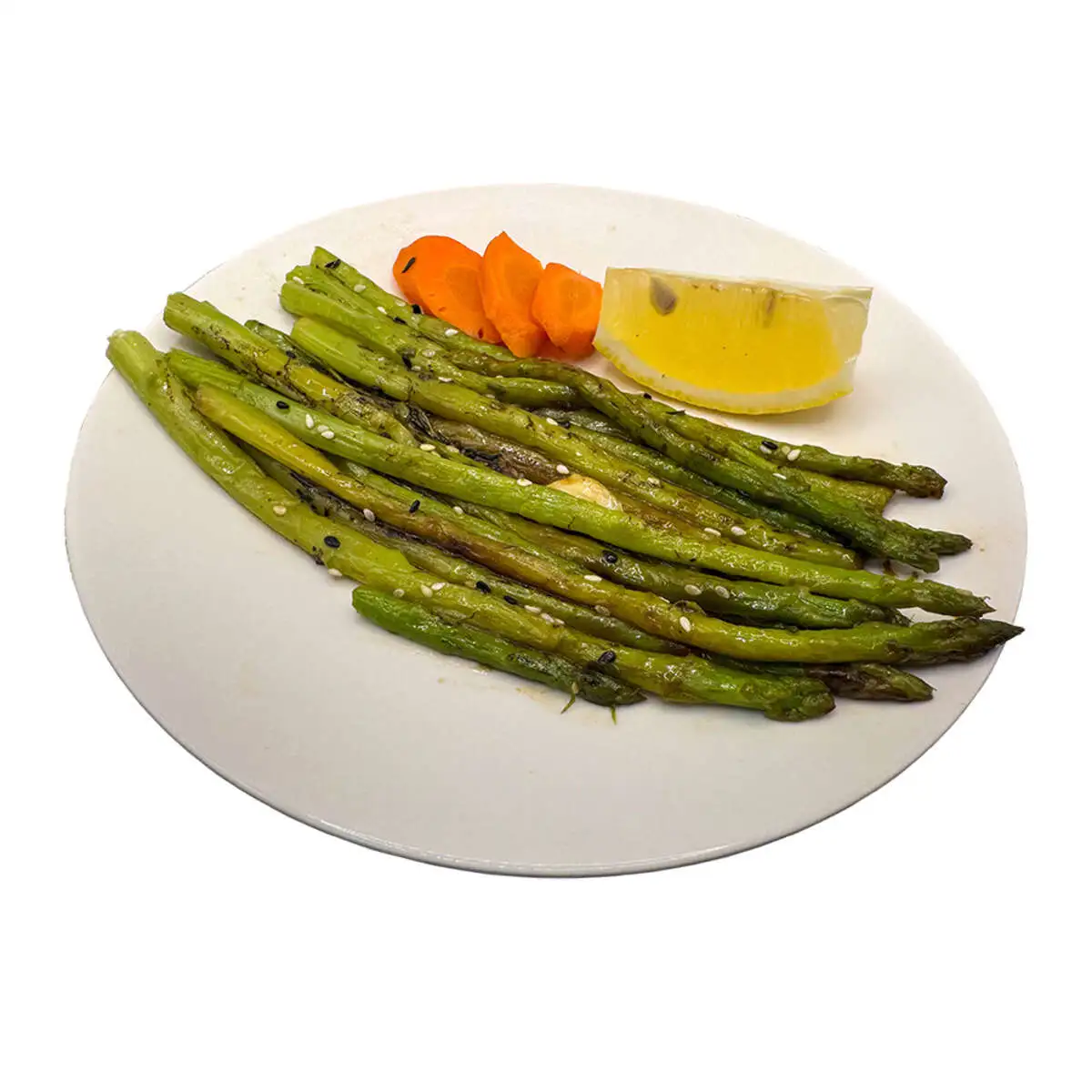 Спаржа жареная 