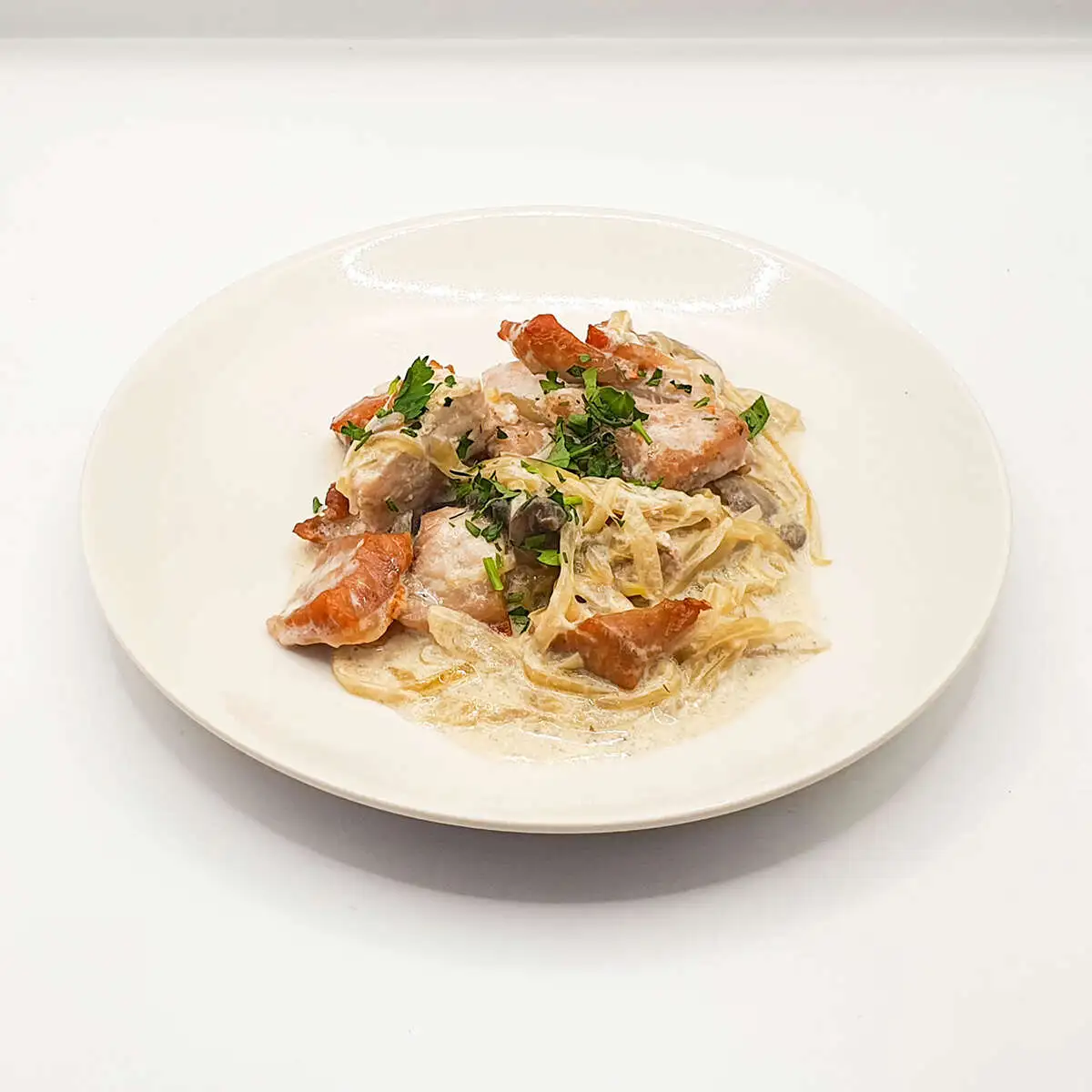 Свинина с грибами