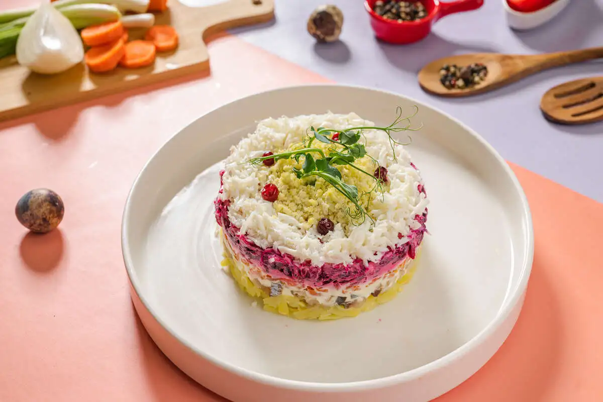 Сельдь под шубой мини