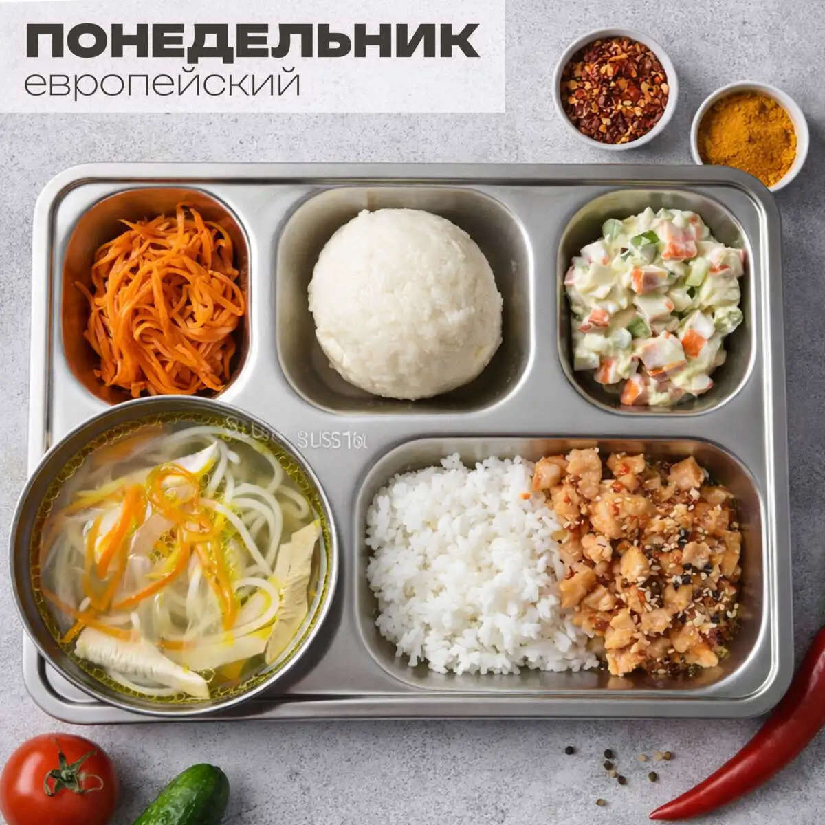 Европейский ланч (понедельник)