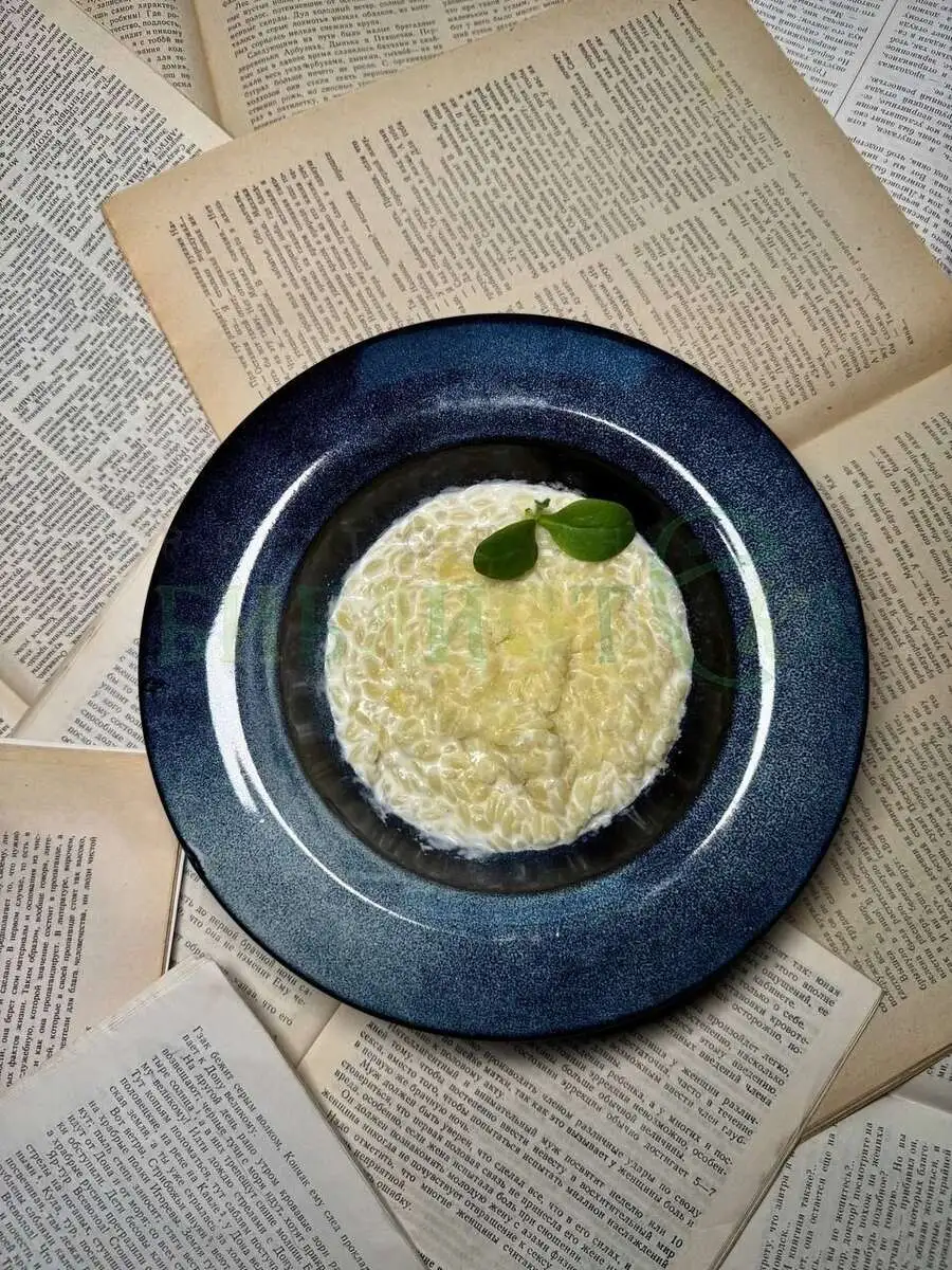 Ризони со сливками и пармезаном 