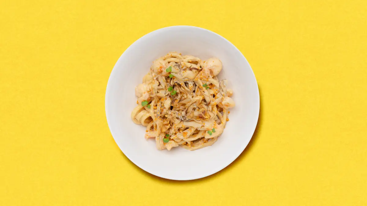 Удон с креветками