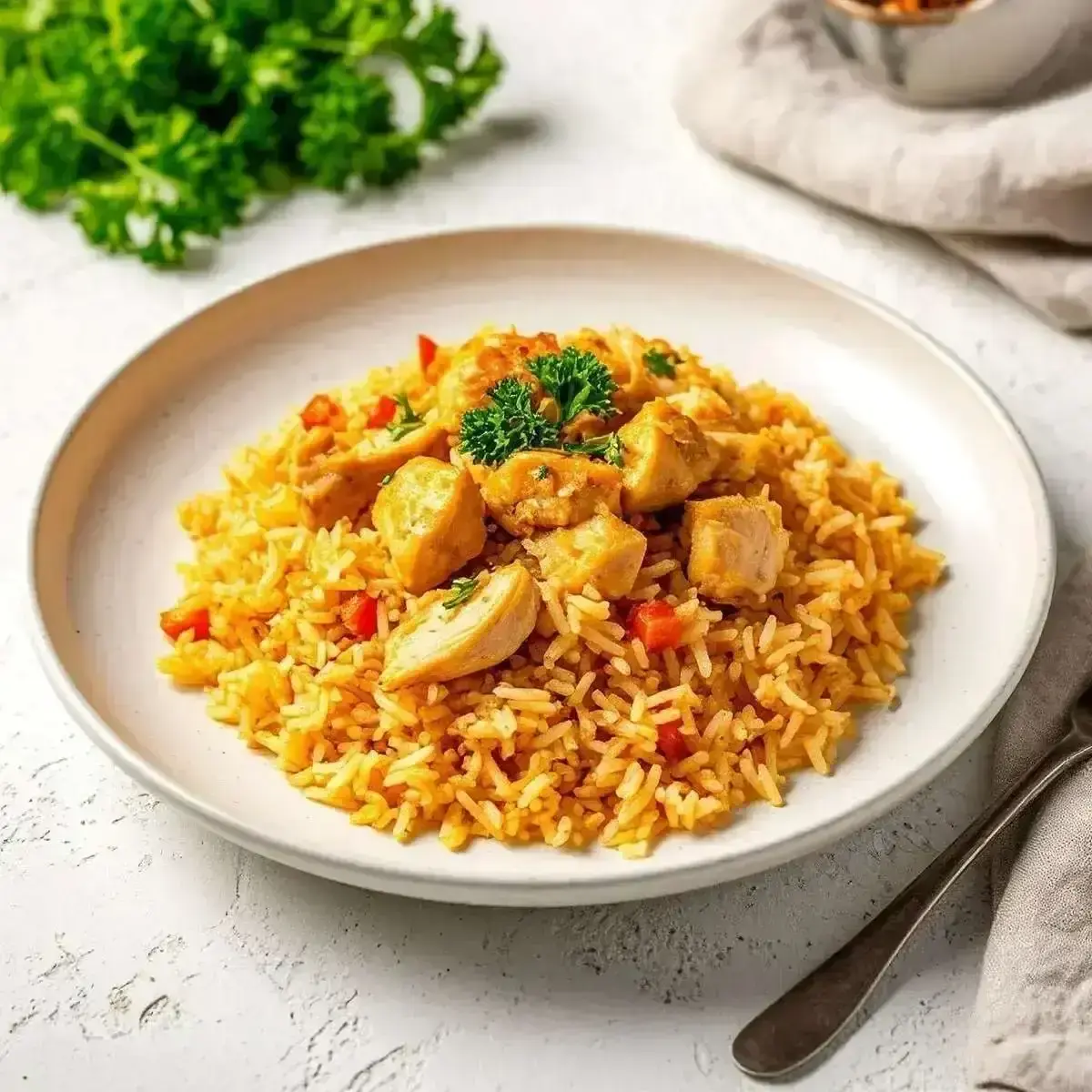 Узбекский плов с куриной грудкой