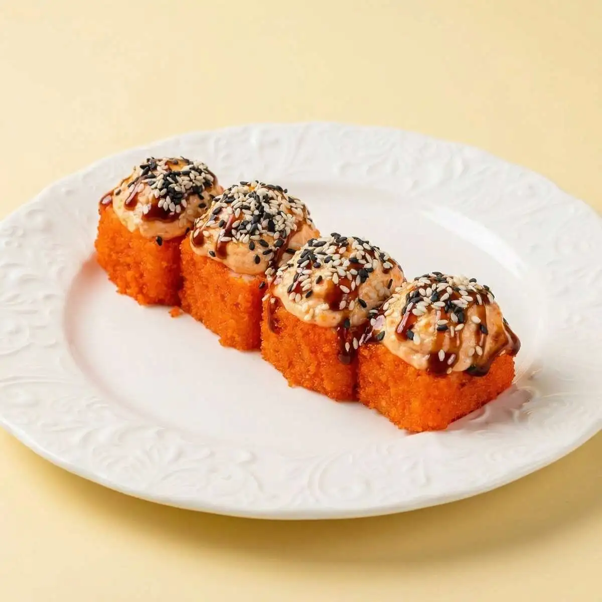 Калифорния запеченная с креветкой