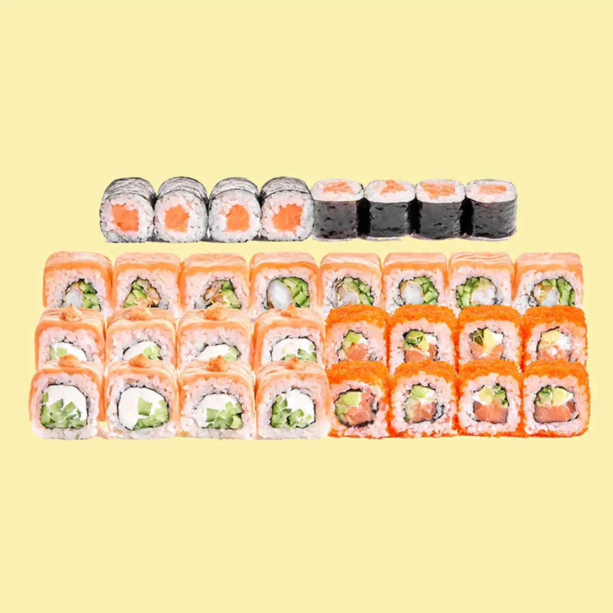 Сет много лосося