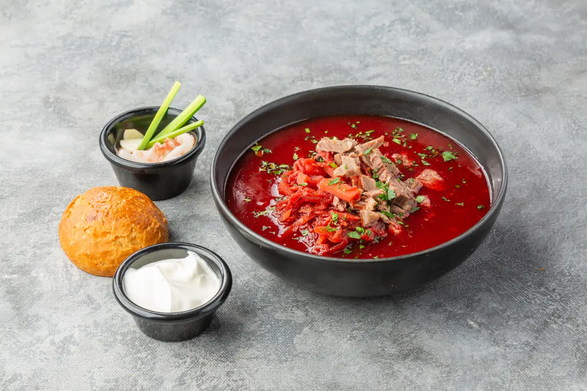 Борщ с говядиной 