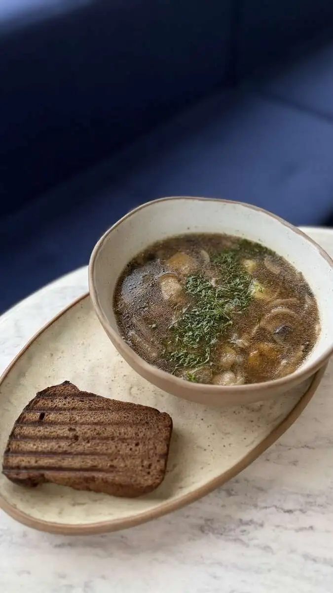  Суп с белыми грибами