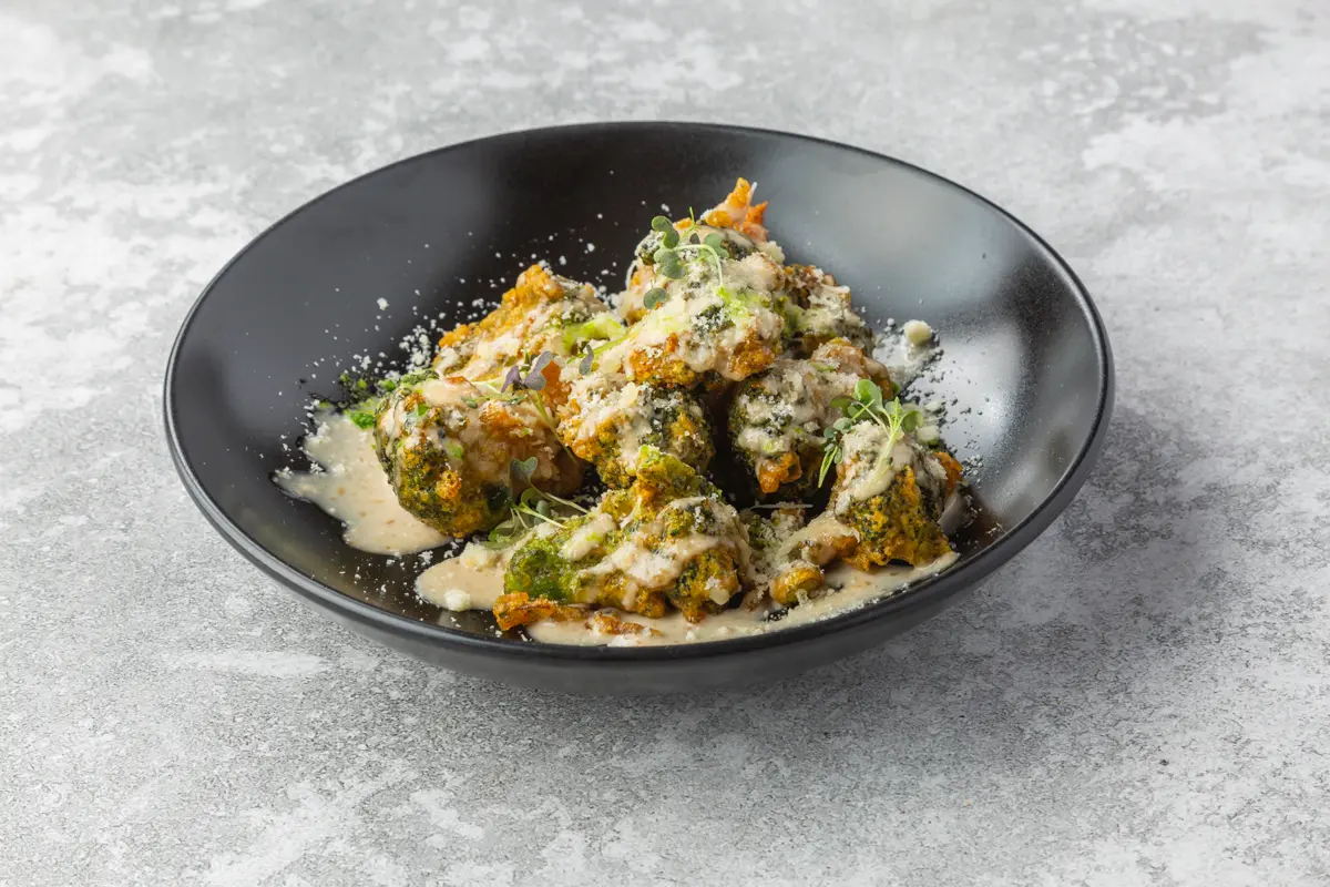 Хрустящая брокколи в темпуре