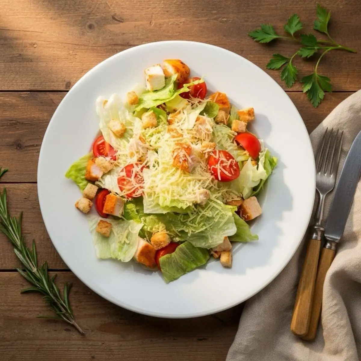 Салат Цезарь с курицей 