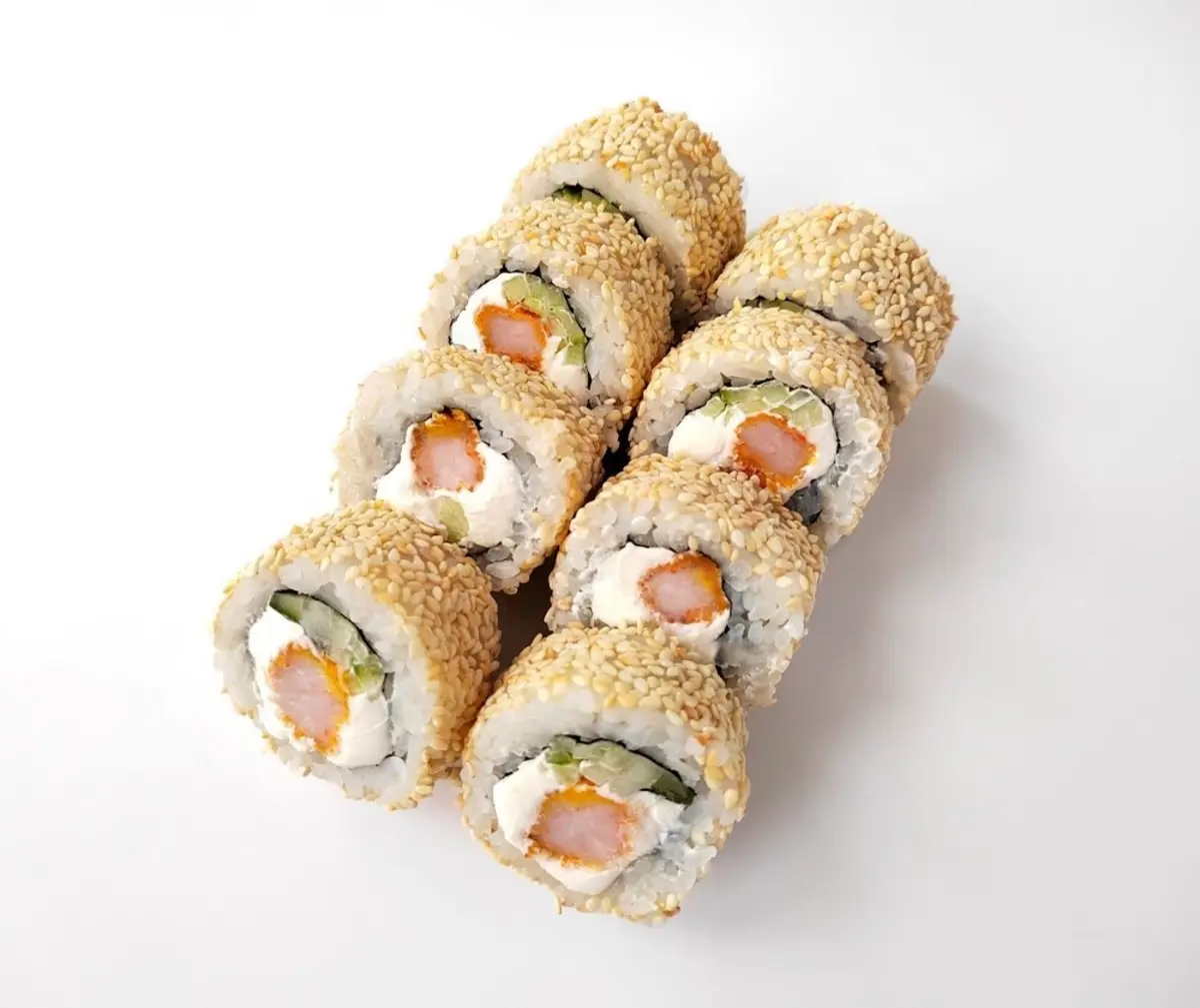 Эби в кунжуте ролл дня