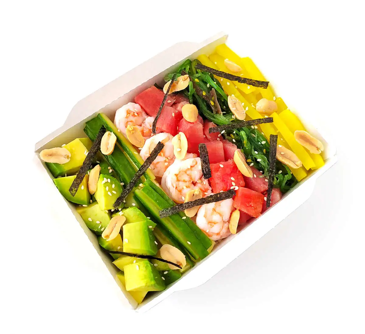 Поке с креветками и тунцом