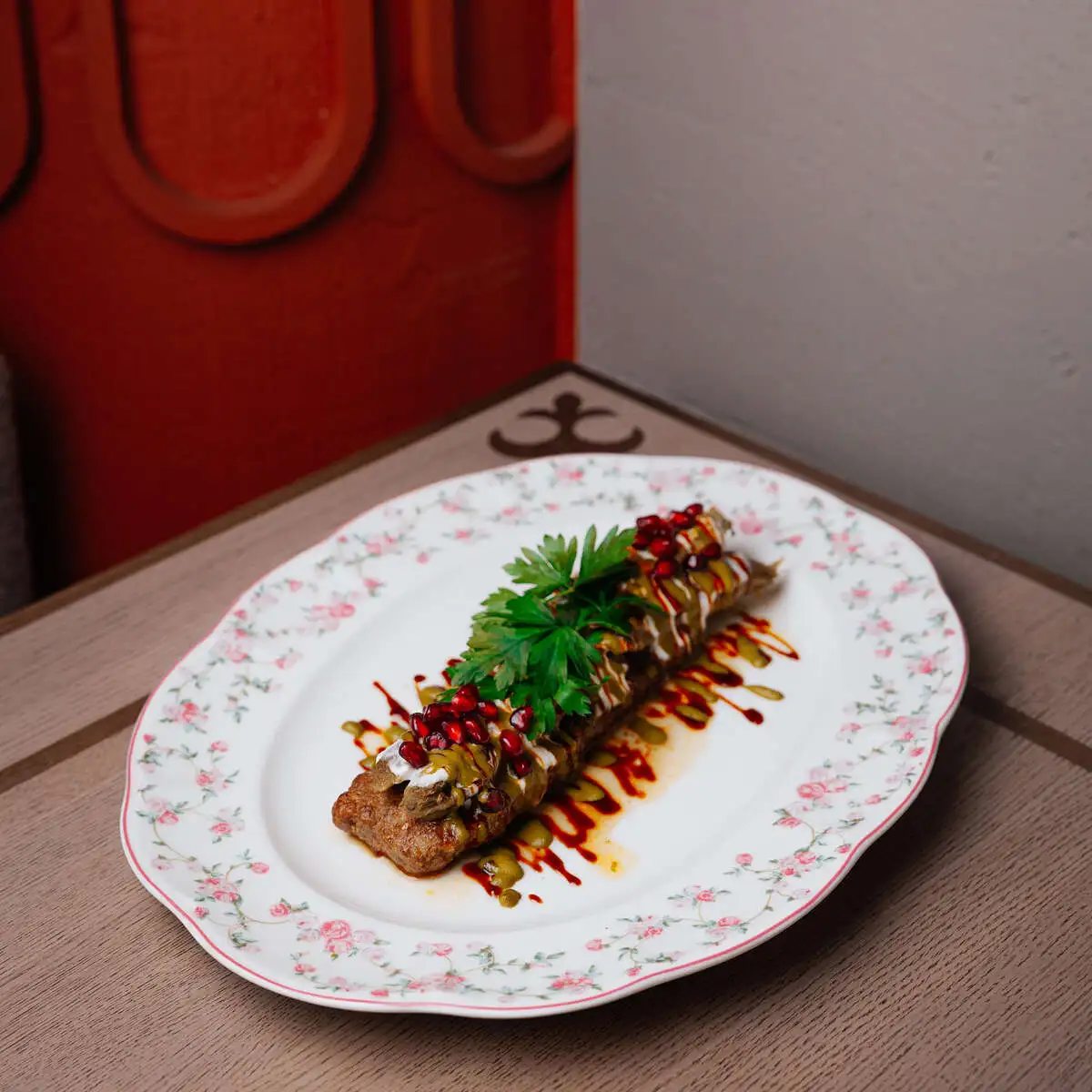 Кебаб с баклажаном и мацони