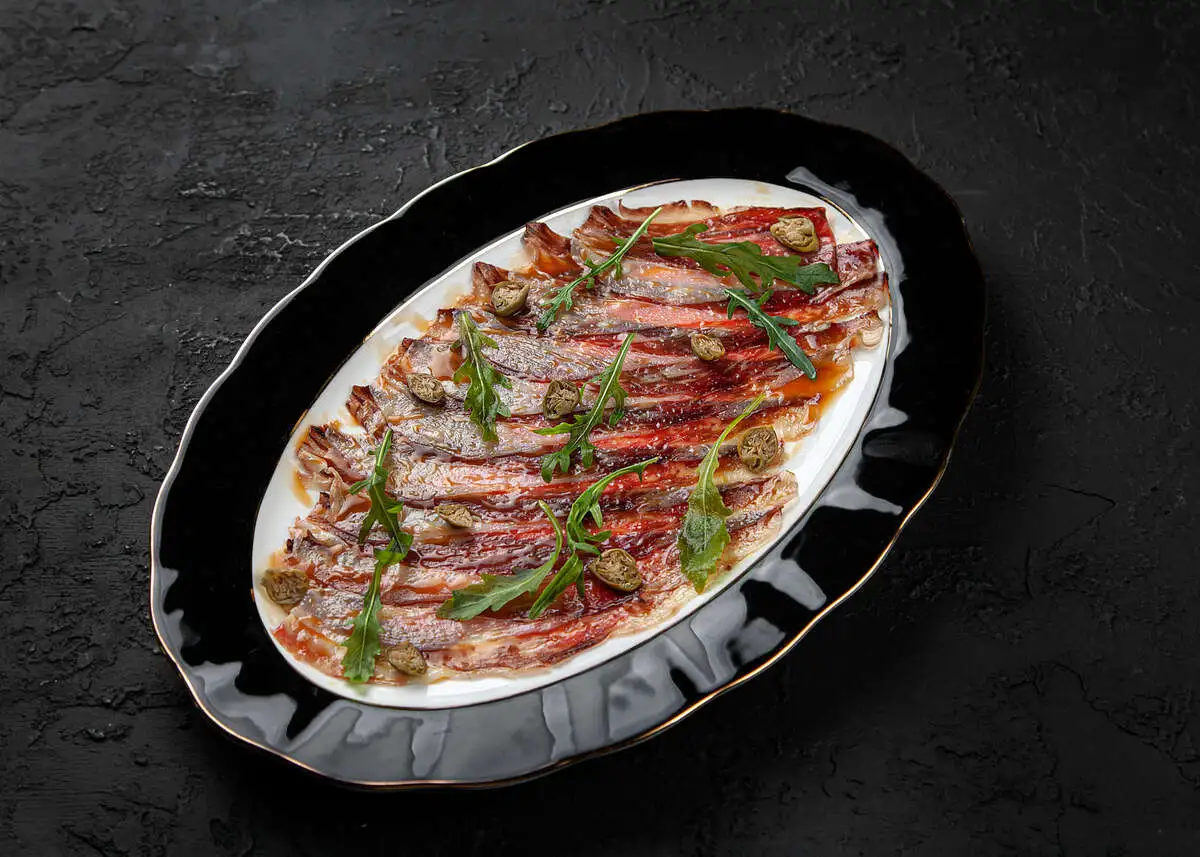  Карпаччо из пиканьи dry aged