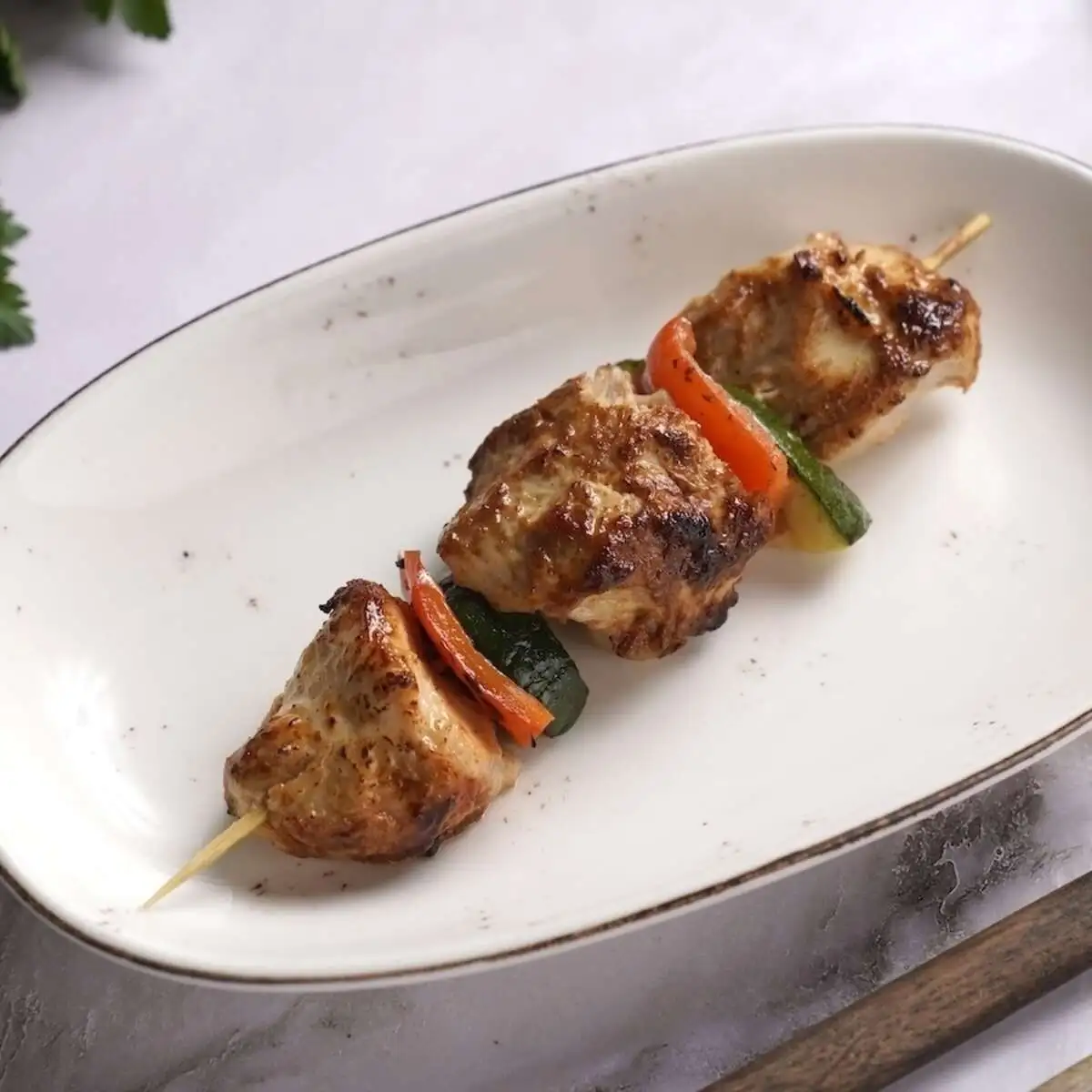 Шашлык из индейки на шпажке