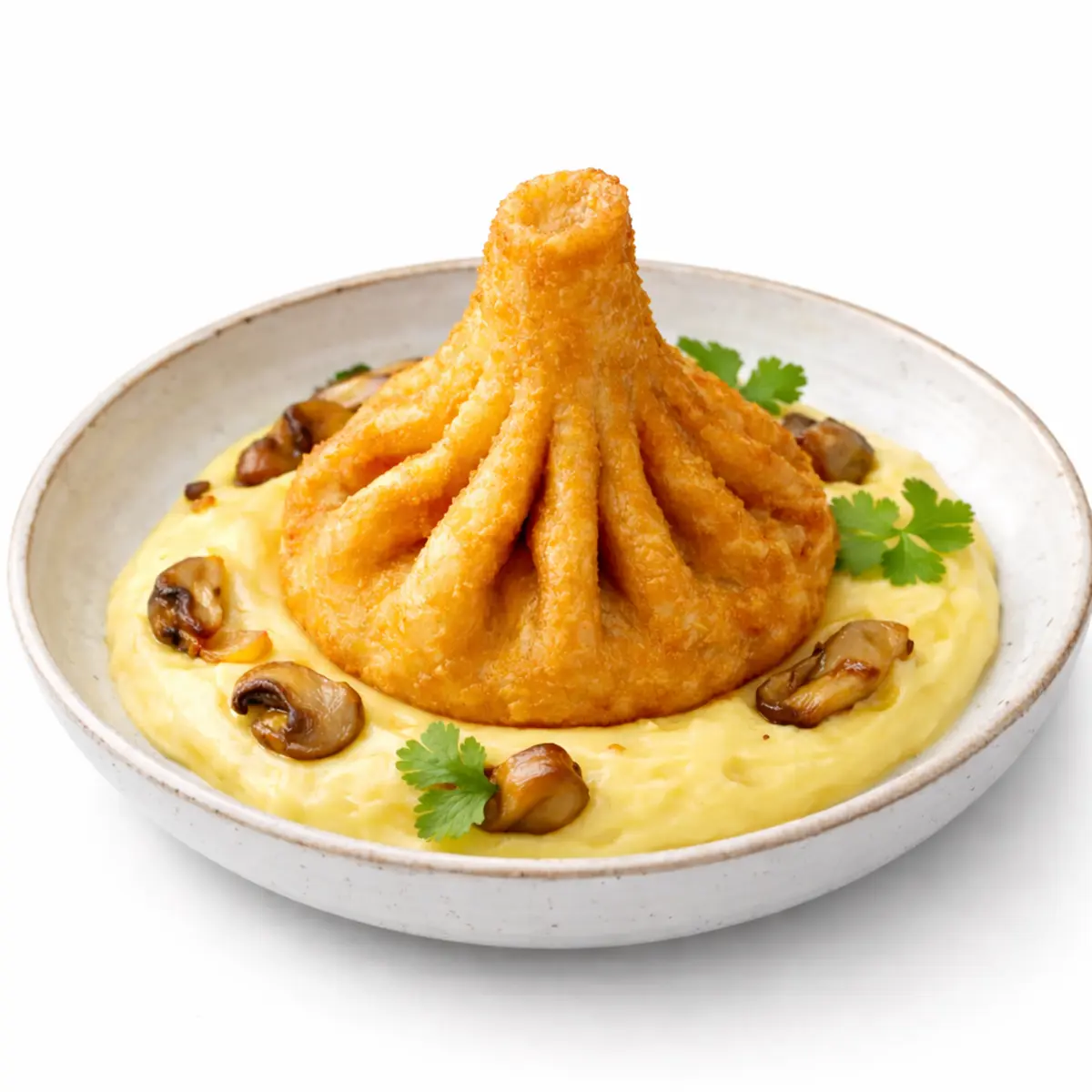 Жареные с картофелем и грибами