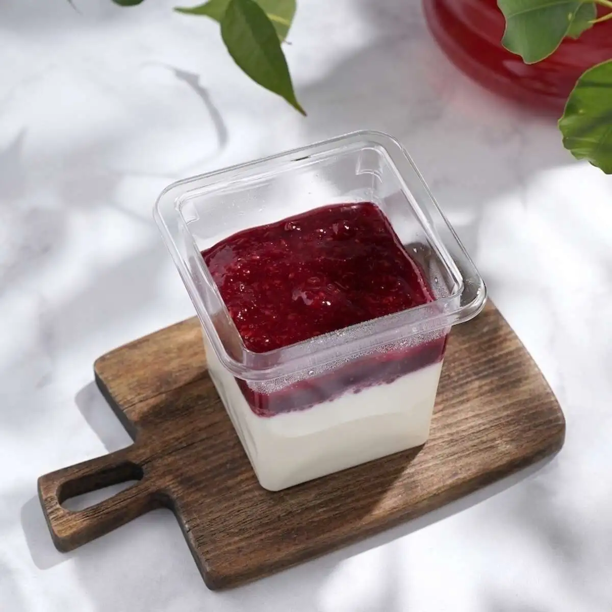 Панна-котта с малиной