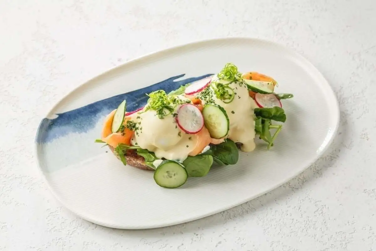 Гренка с лососем