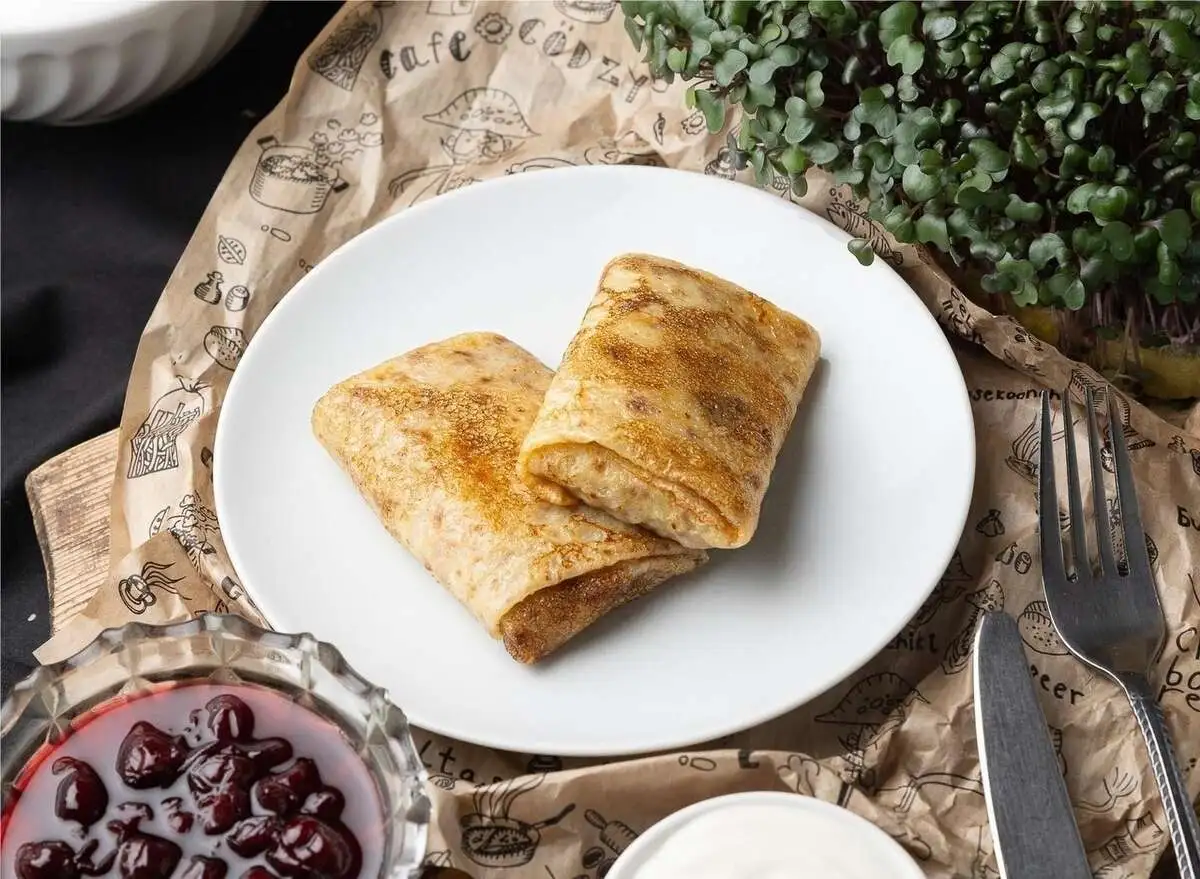 Блинчик с творогом 1 шт