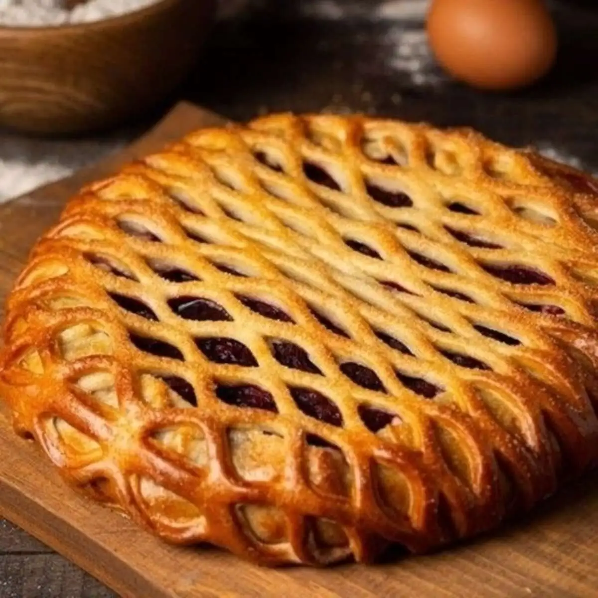 Пирог с пряной вишней