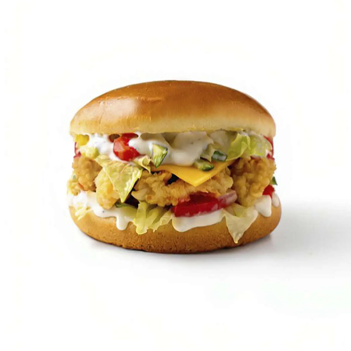 Бургер Цезарь с креветкой Шеф