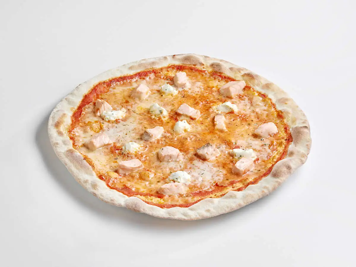 Пицца с лососем и сливочным сыром интеграле