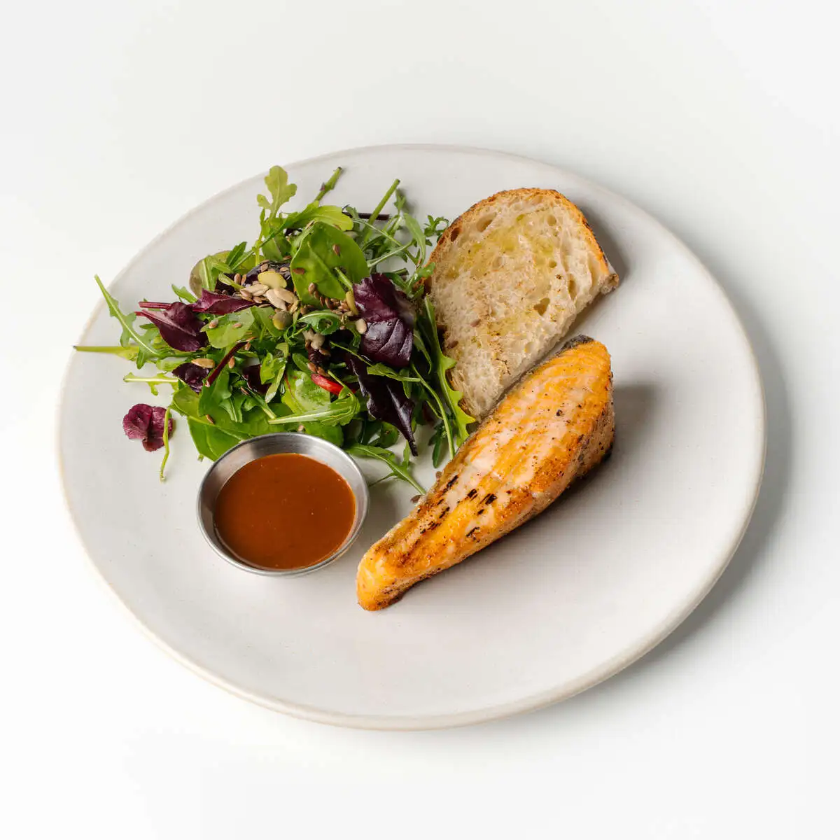 Стейк лосось в мисо соусе