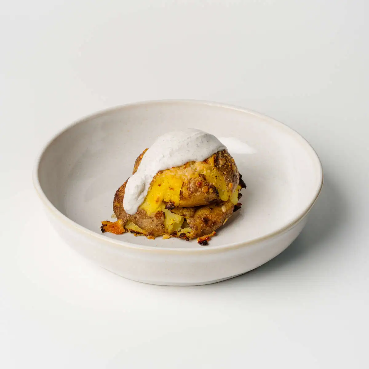 Смэш картофель с трюфелем и сметаной