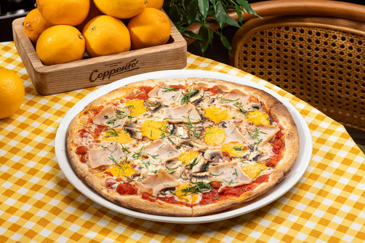 С ветчиной и грибами (30 см)