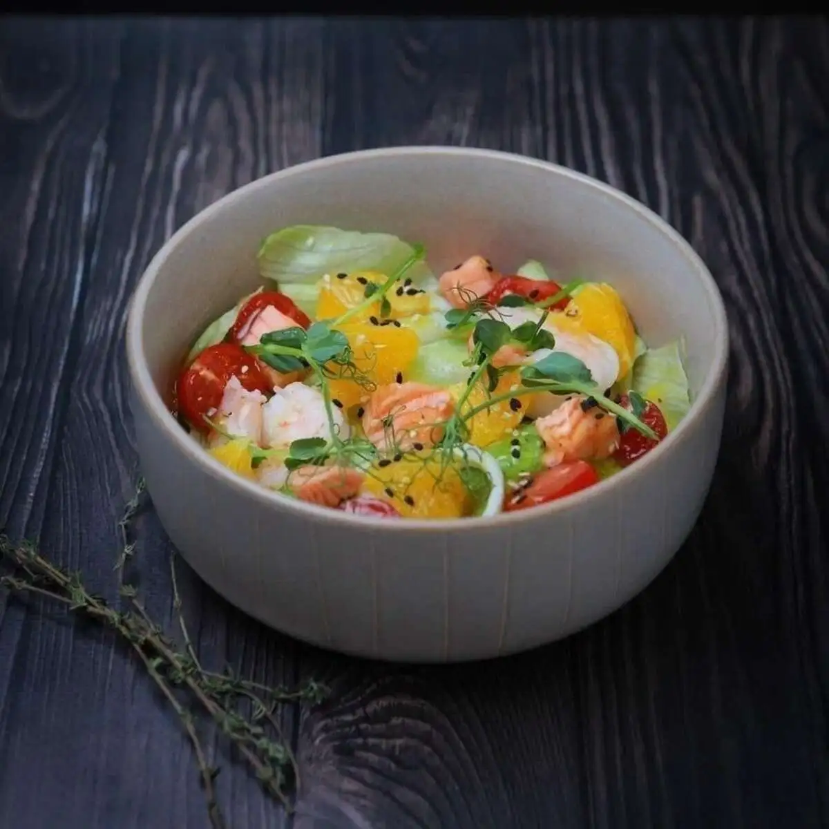 Салат с морепродуктами