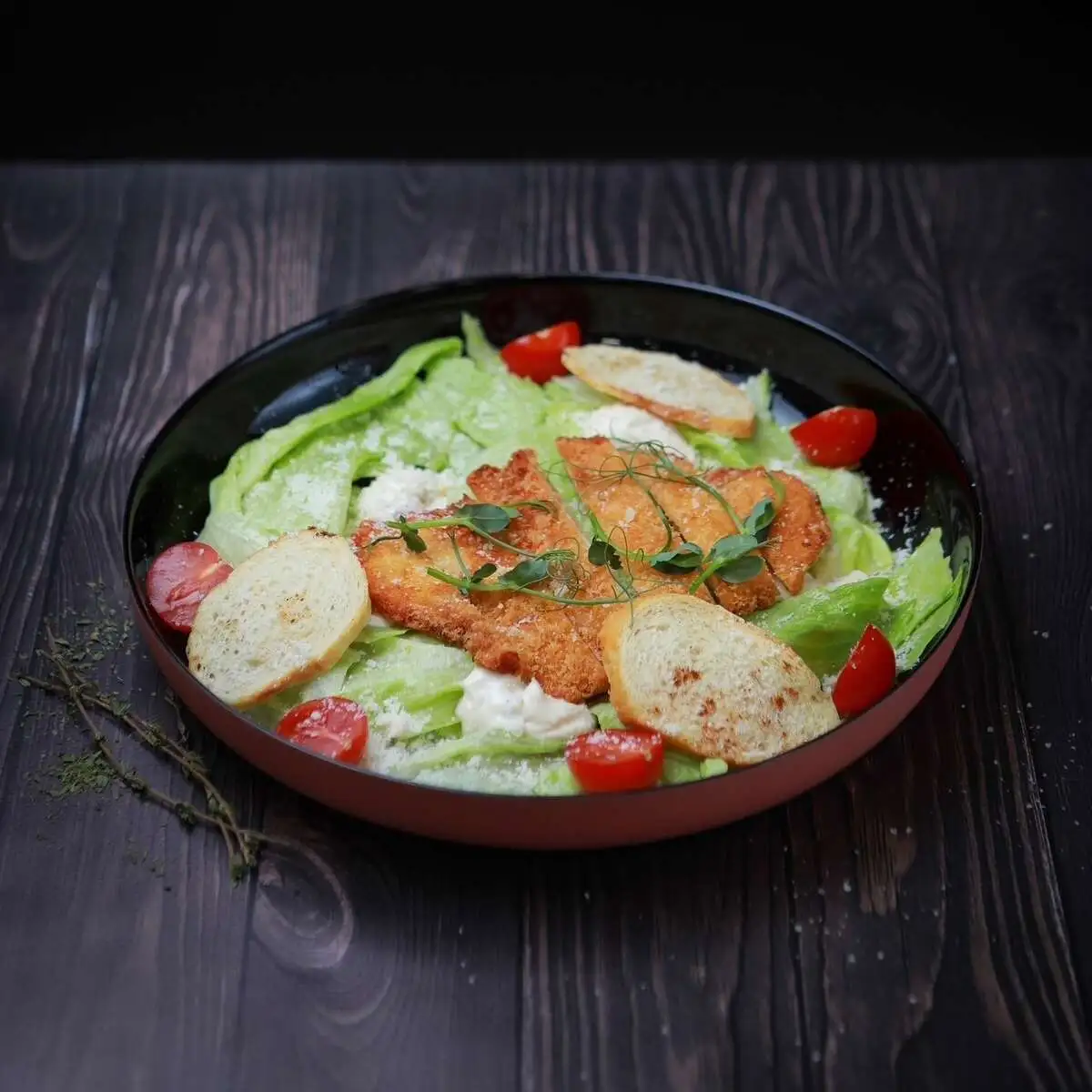 Цезарь с хрустящим цыпленком