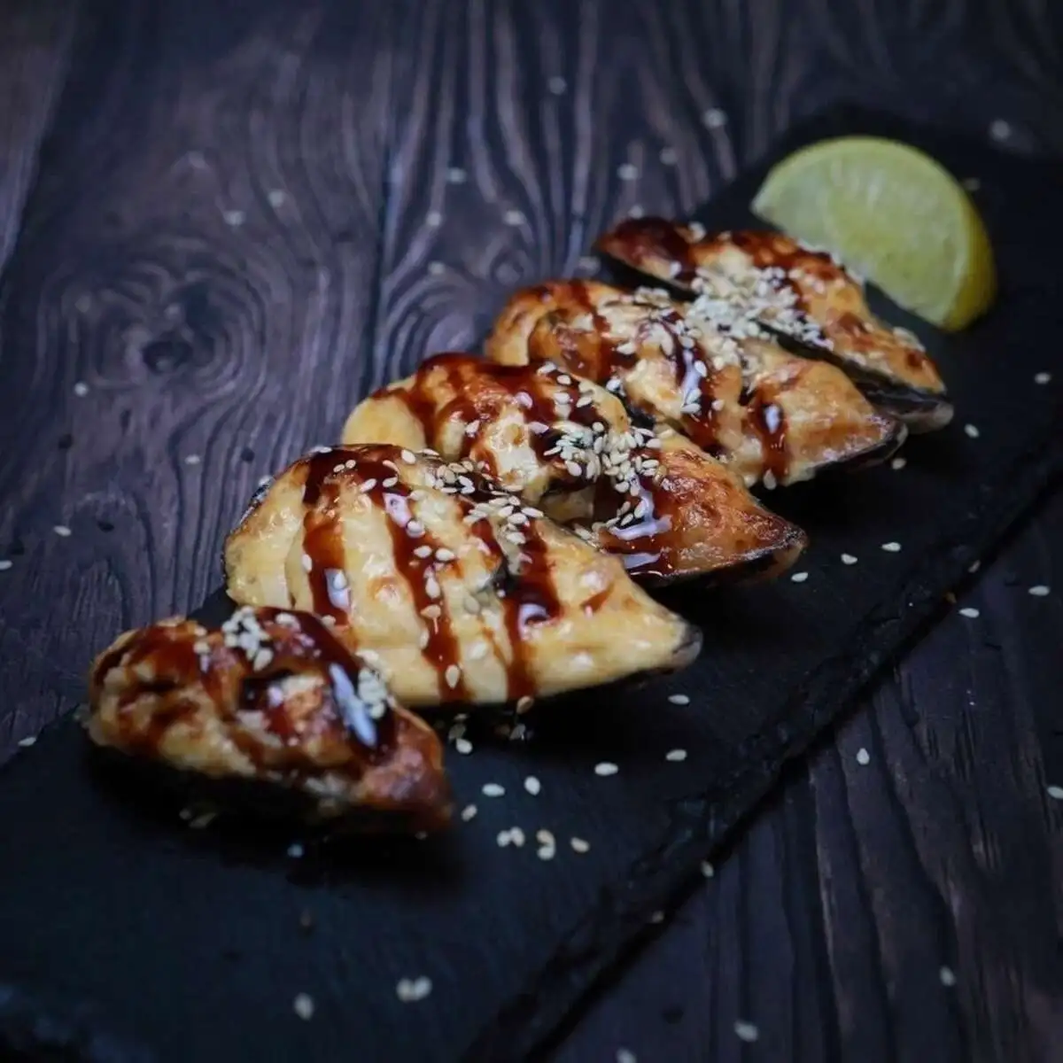 Мидии запеченные