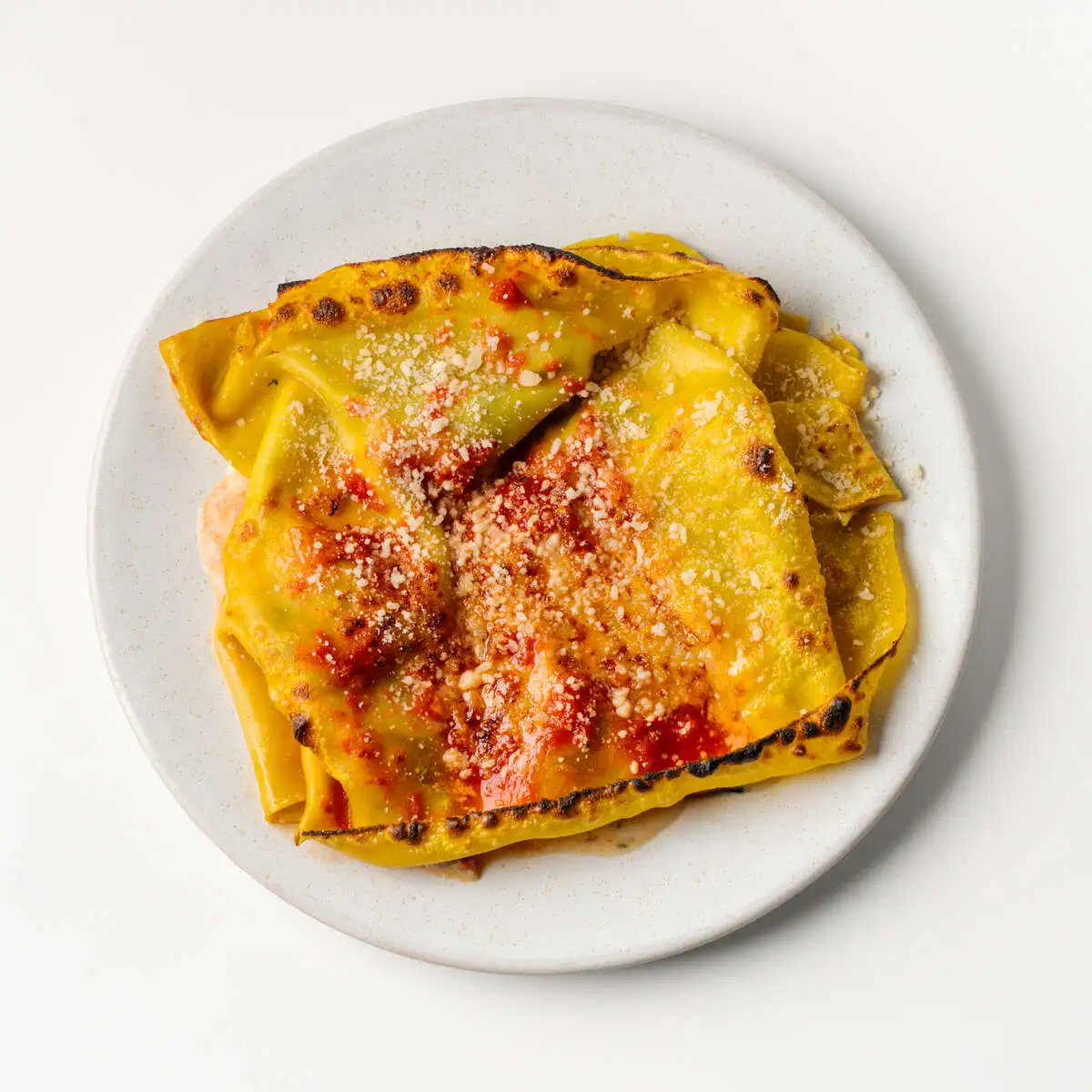 Открытая лазанья с уткой