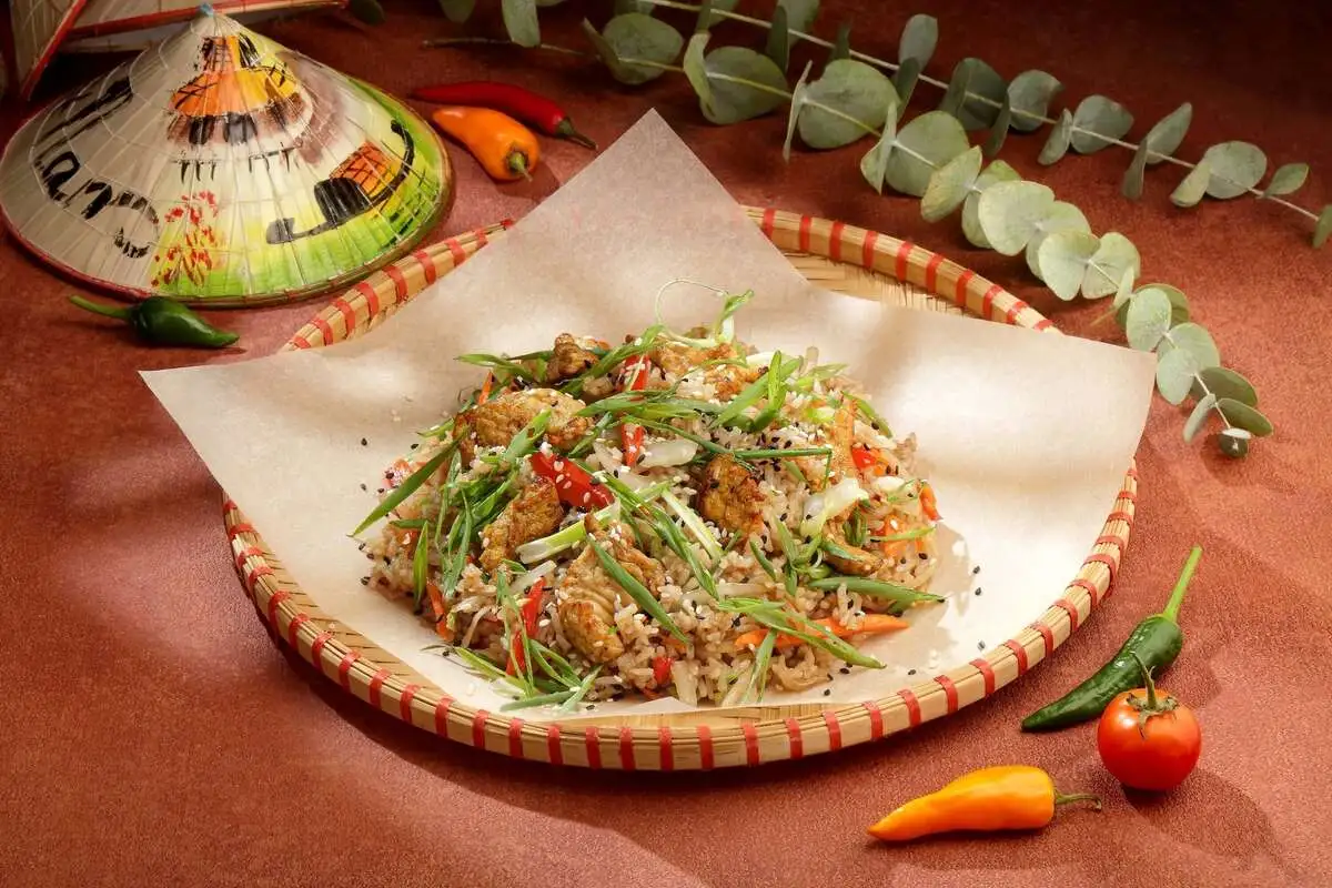 Рис с индейкой