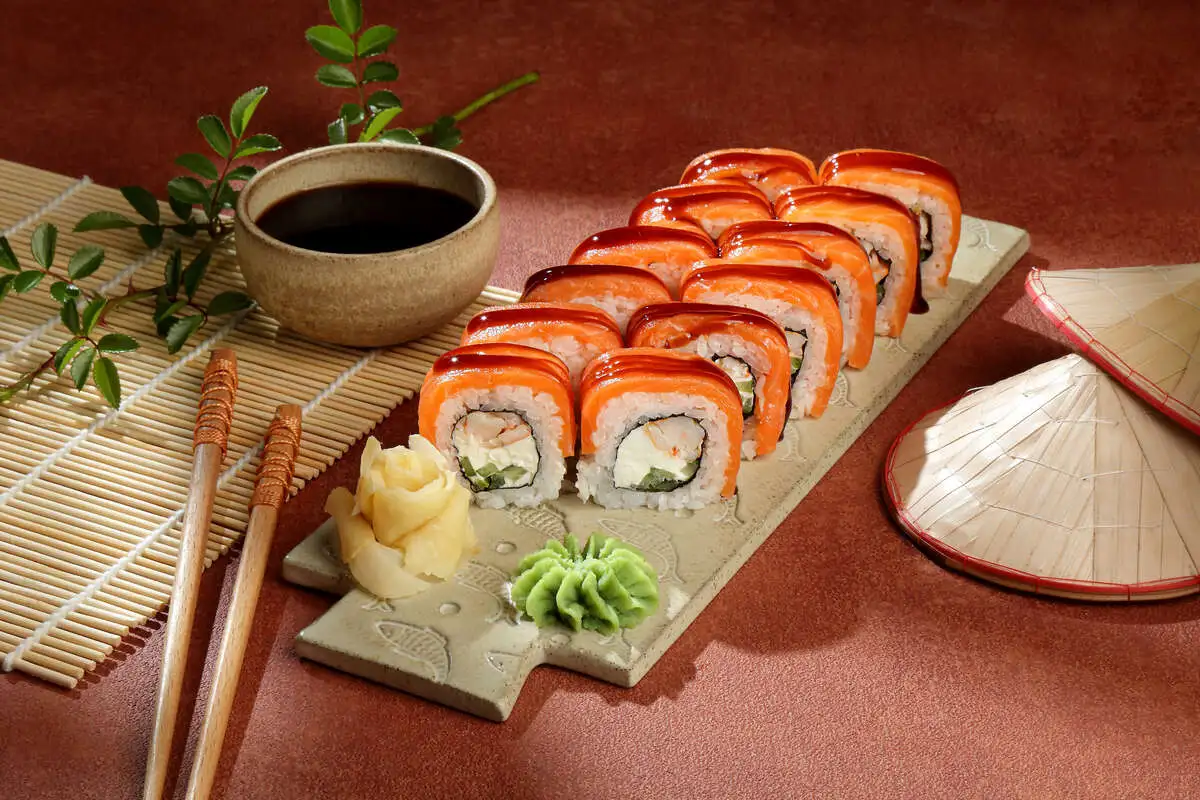 Филадельфия с креветкой вок