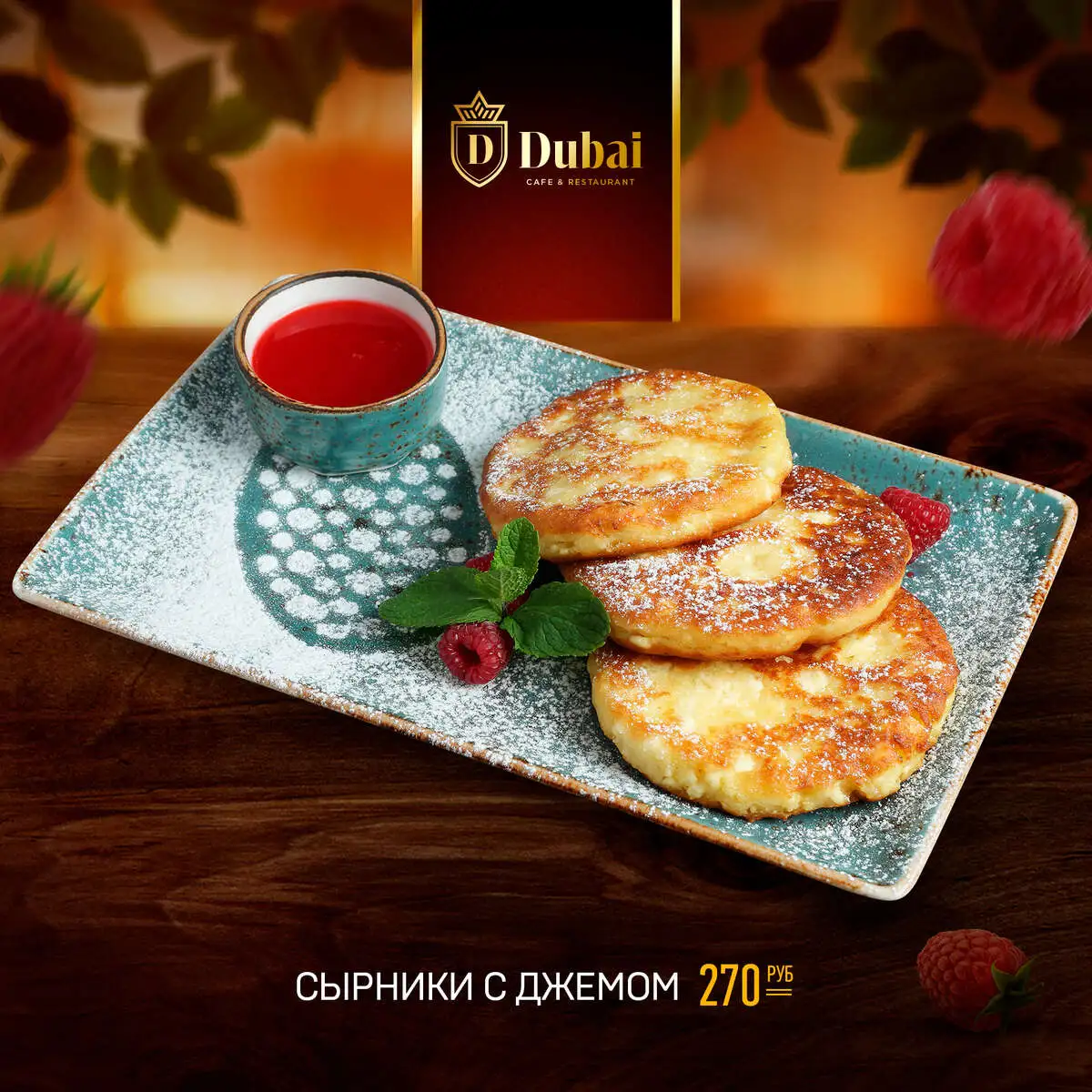 СЫРНИКИ С ДЖЕМОМ