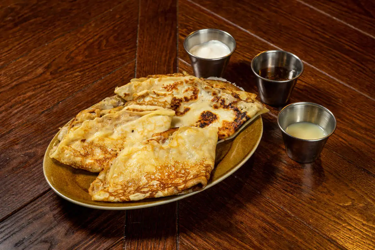  Блины со сметаной 