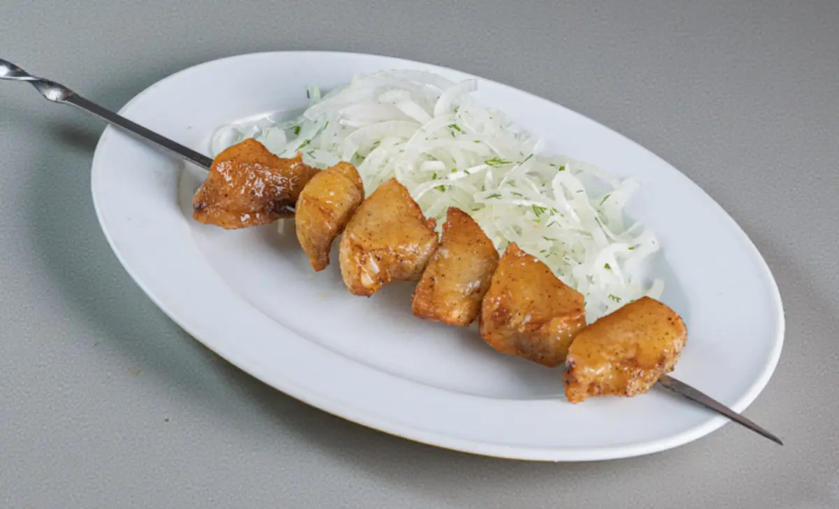 Шашлык из бараньего курдюка