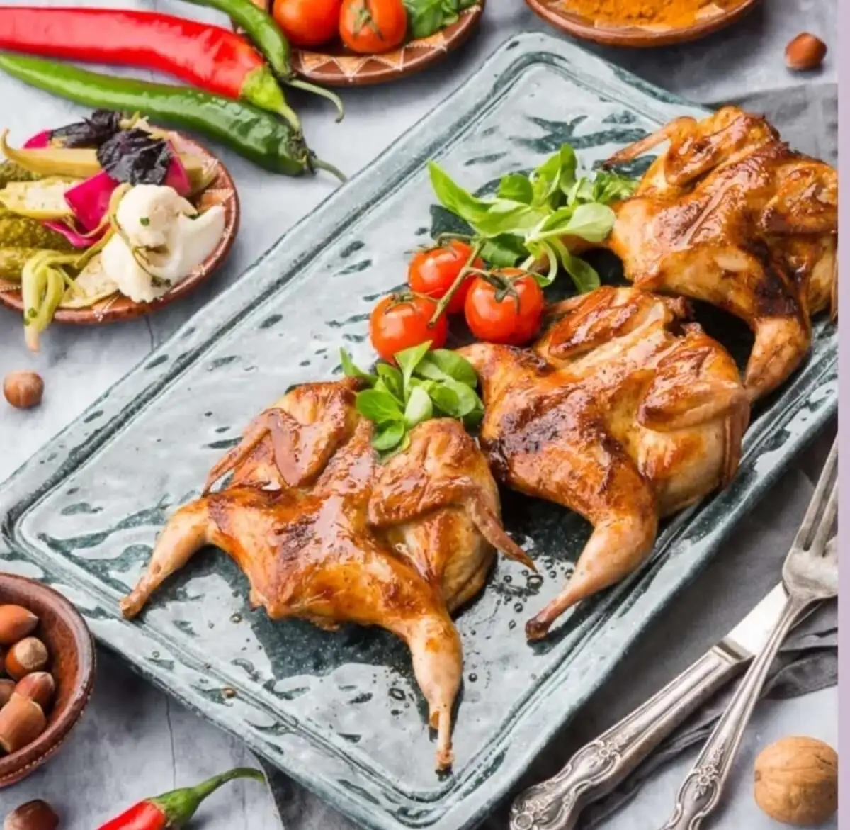 Перепелка на мангале