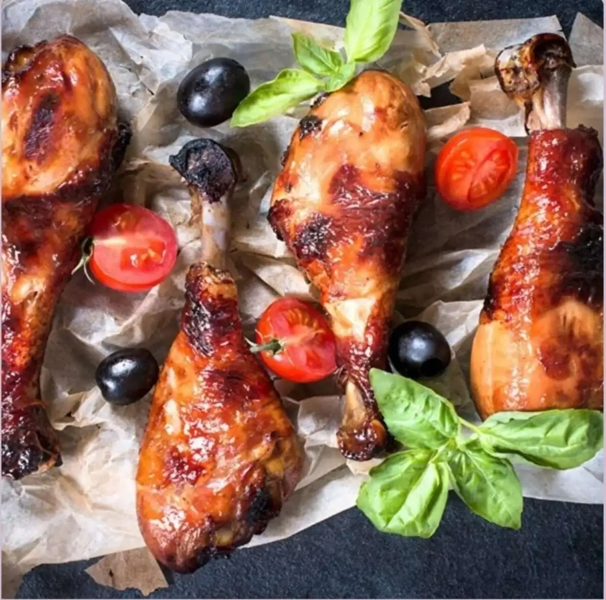 Голень куриная на мангале