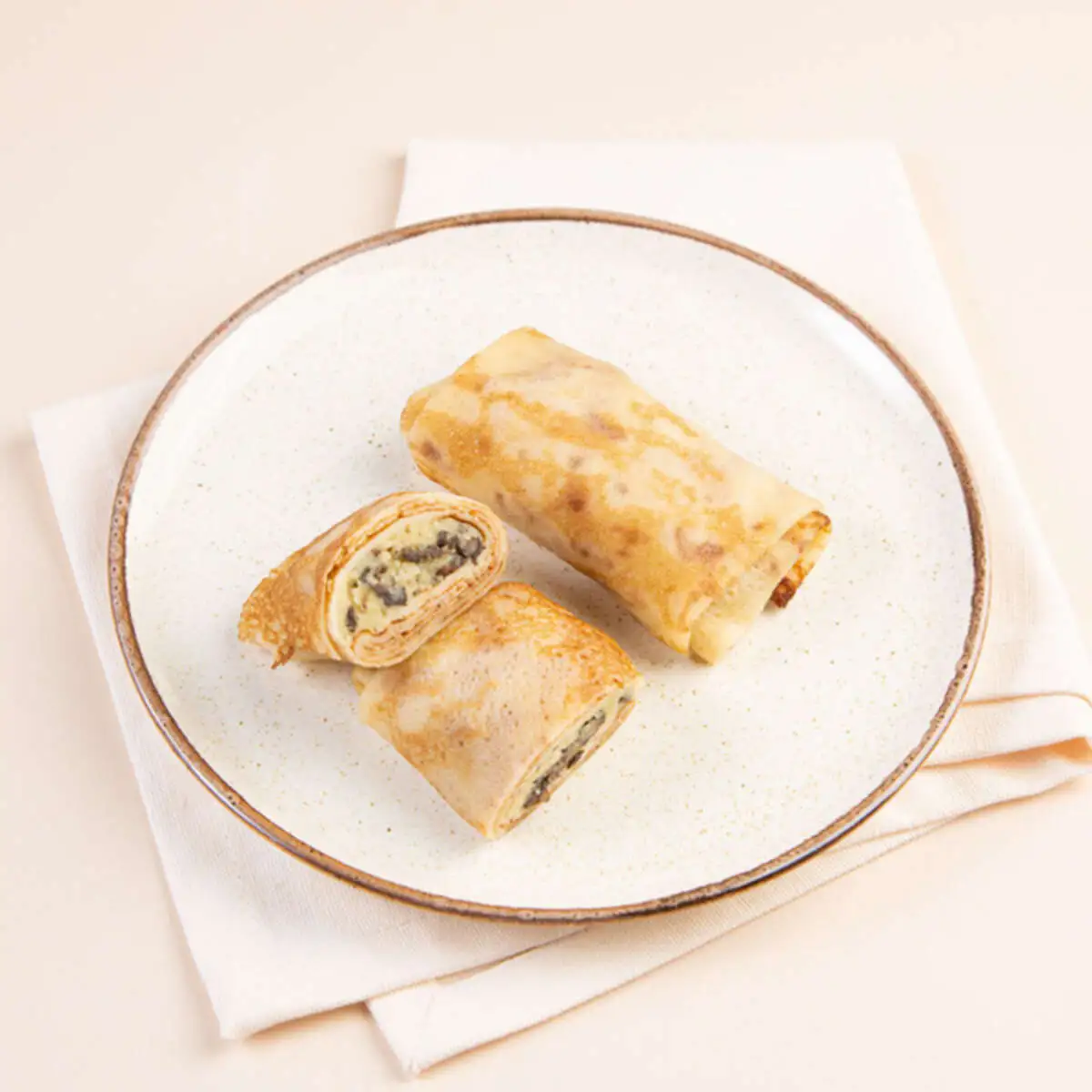 Блинчик с картофелем и грибами