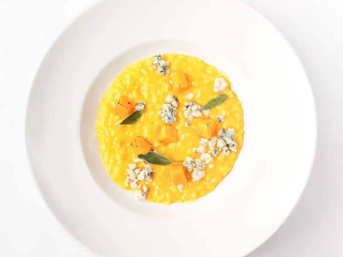 Тыквенное ризотто с горгонзолой