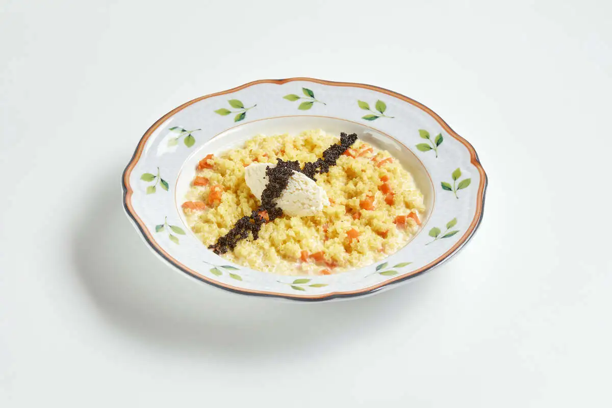 Пшенная каша с тыквой и рикоттой